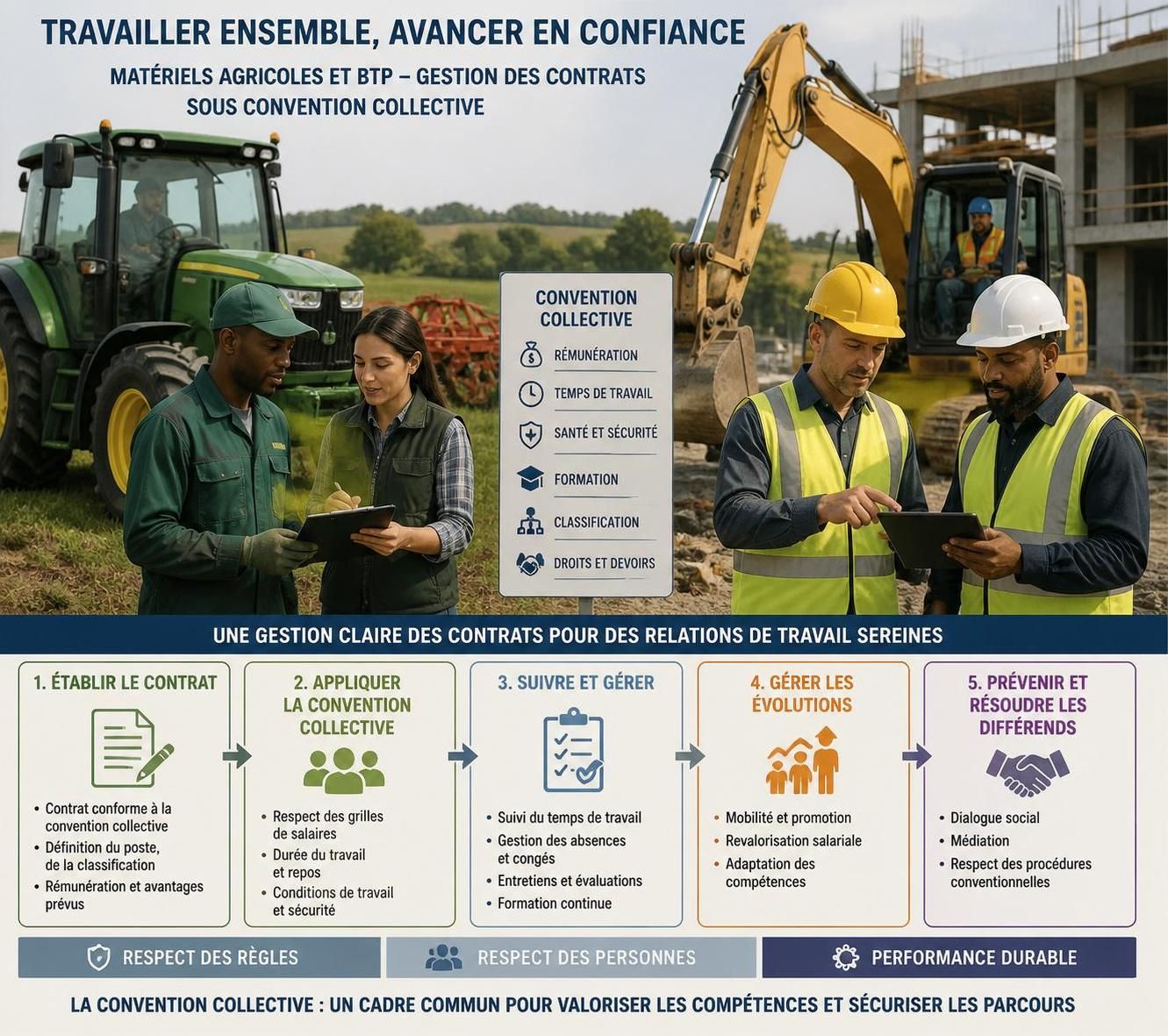 découvrez les nouveautés de la convention collective matériels agricoles, btp et manutention et leurs impacts sur vos contrats de travail. informez-vous sur les changements essentiels à connaître.