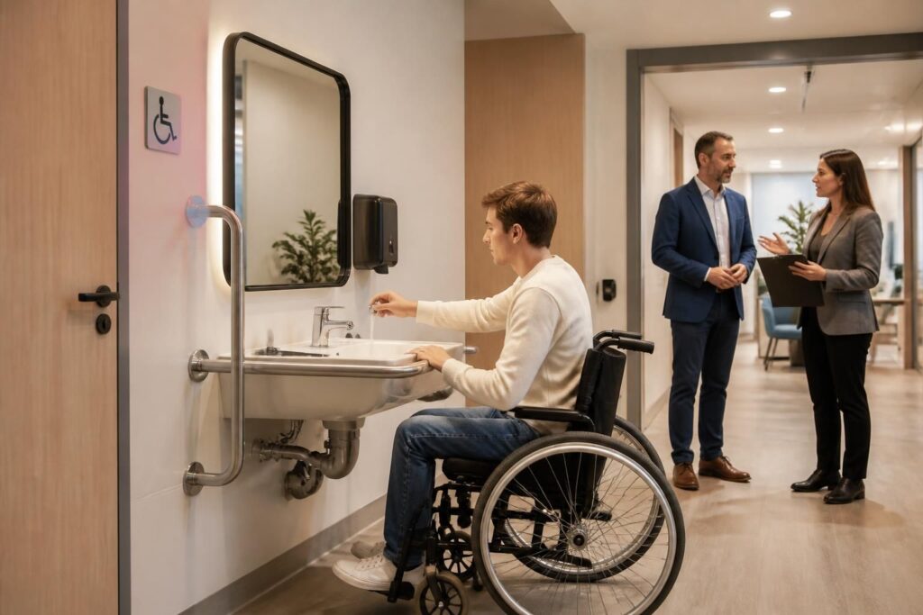 découvrez les obligations des employeurs concernant le code du travail et les sanitaires accessibles aux personnes à mobilité réduite (pmr), pour garantir un environnement inclusif et conforme aux normes légales.