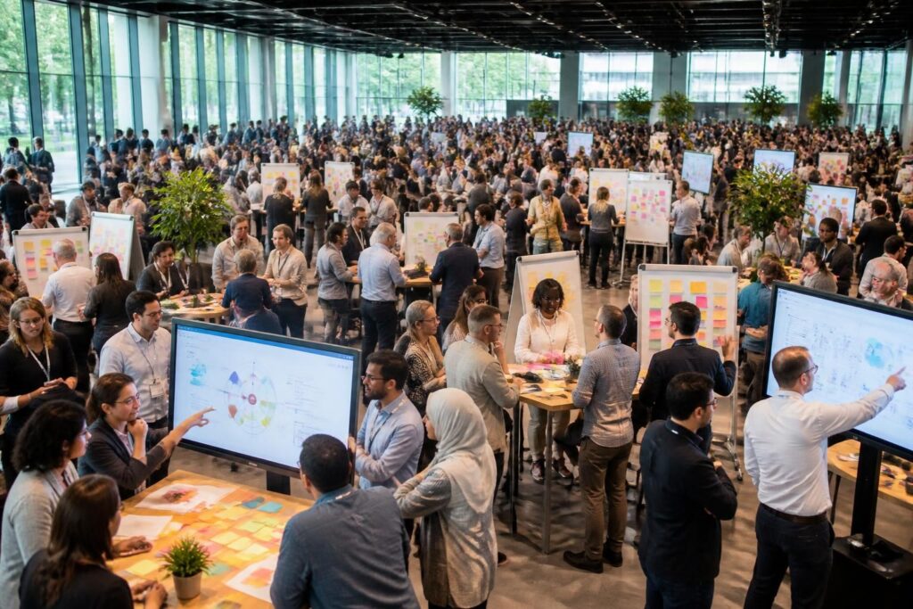 découvrez comment 2000 personnes ont révolutionné leur méthode de management agile pour améliorer collaboration, efficacité et innovation au sein de leurs équipes.