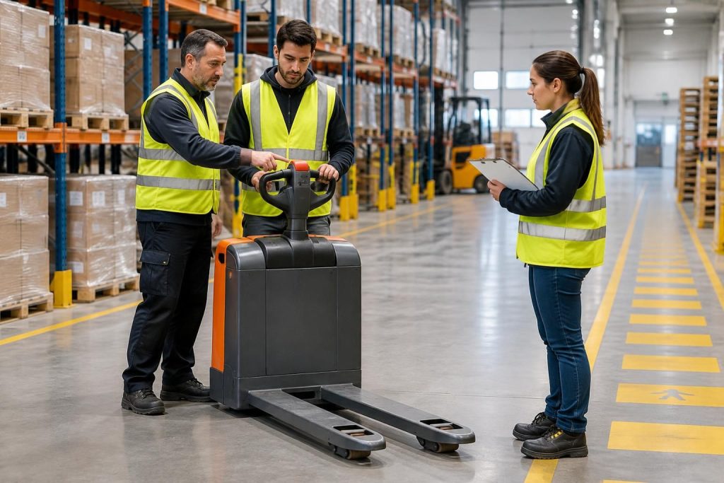 découvrez les obligations de l’employeur concernant la formation à l’utilisation du transpalette électrique et la sécurité des opérateurs.