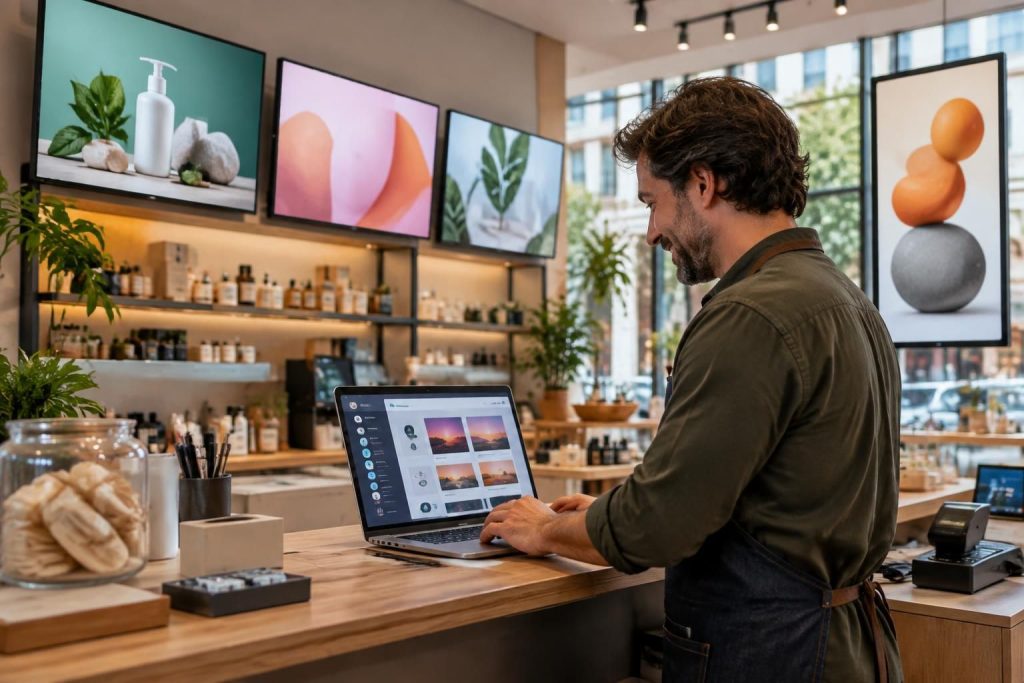 découvrez les meilleurs logiciels gratuits d’affichage dynamique pour votre commerce et choisissez une solution simple pour diffuser vos promotions en magasin.